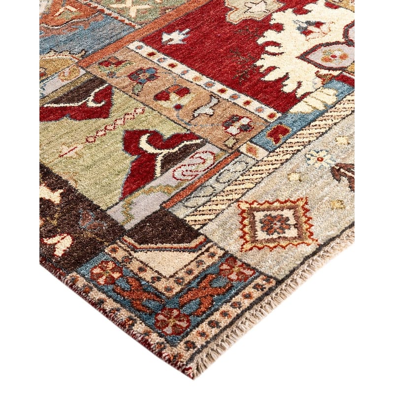 Patchwork One-of-a-Kind Hand-Knotted Area Rug, Beige - 8' 3" x 10' 3"