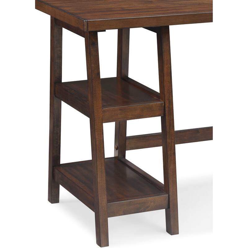 Redina Contemporary Wood Writing Desk with Storage