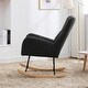 preview thumbnail 3 of 21, Teddy Upholstered Nursery Rocking Chair with High Backrest