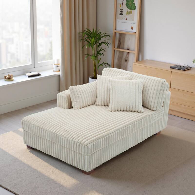 DREAMSIDEA Modern Oversized Chaise Lounge Sofa for Living Room