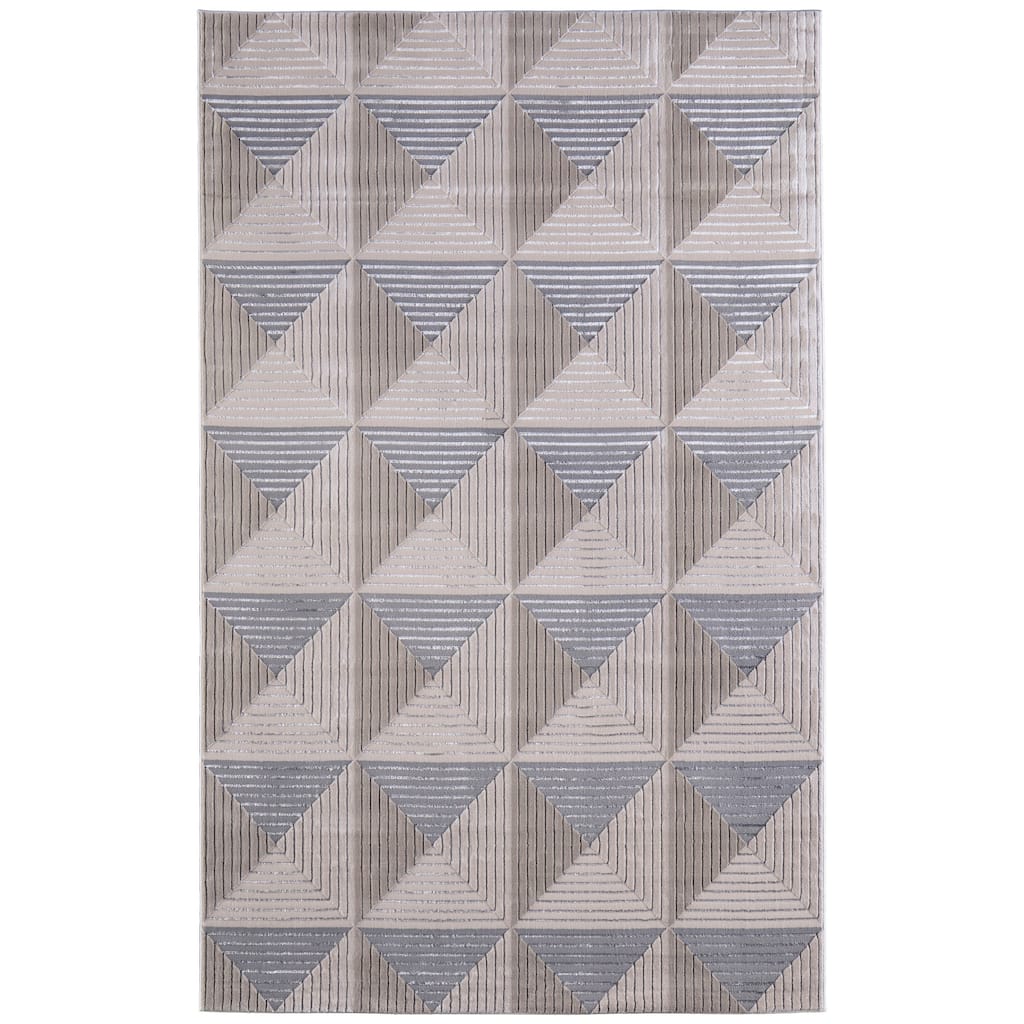 Jewel 3134F Geometric Modern Area Rug - 6'7" x 9'6"