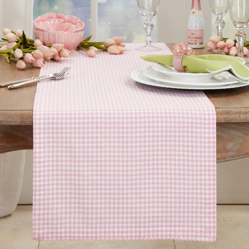 Traditional Gingham Table Runner