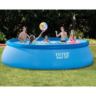Intex 15-Foot Above Ground Pool Cover – Debris & Solar Cover Combo, Vinyl, Winter Protection-1086252