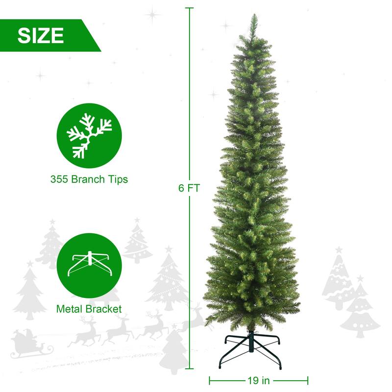 Modern PVC Green Pencil Tree - N/A