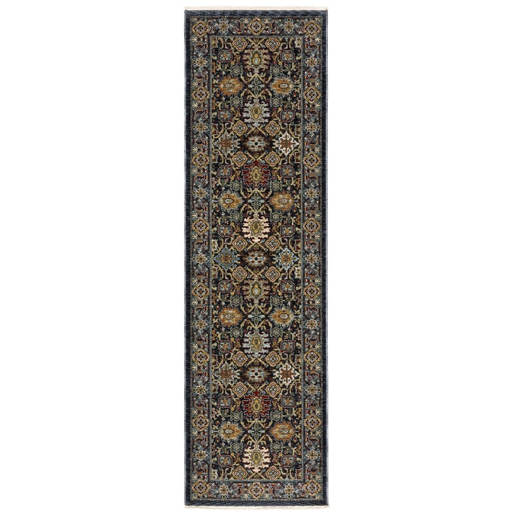 Style Haven Amelie Persian Panel Blue/ Multi Indoor Area Rug