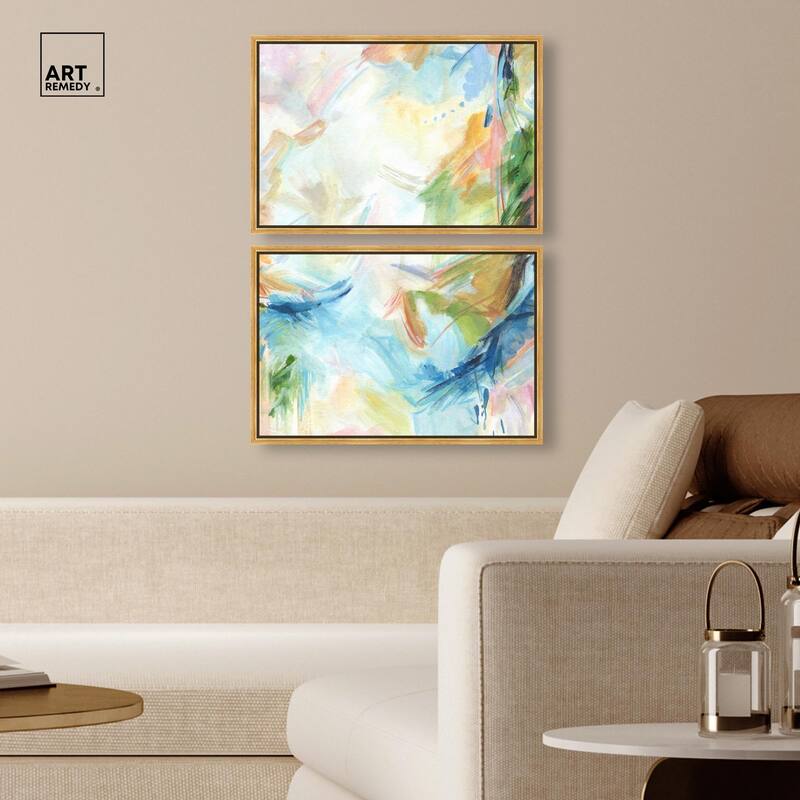In the Beginning Canvas Set of 2 by Art Remedy