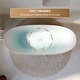 preview thumbnail 28 of 26, Freestanding Soaking Bathtub,100% Pure Virgin Acrylic with Drain And Groove Overflow,Glossy White