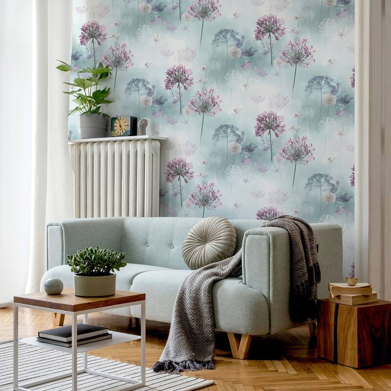 Arthouse Lucille Light Blue Spring Meadow Wallpaper