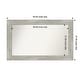 preview thumbnail 117 of 119, Dove Greywash Framed Non-Beveled Custom Wall Mirror, Bathroom Vanity Mirror Outer Size: 44 x 27