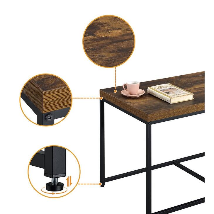 Murph Wood Grain 3 Piece Coffee Table Set