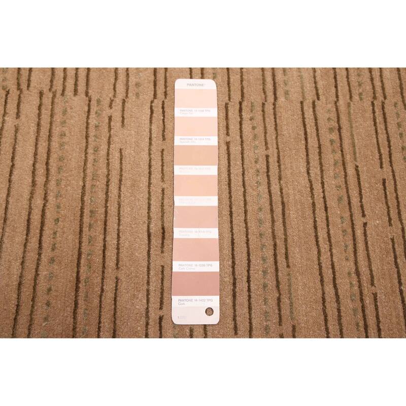 ECARPETGALLERY Hand-knotted Opulence Tan Silk, Wool Rug - 8'2 x 12'5