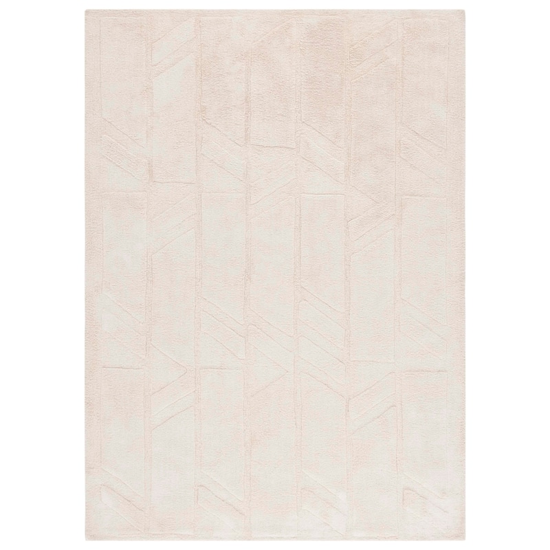 SAFAVIEH Handmade Easy Lutske Care Machine Washable Rug - 6' Square - Ivory