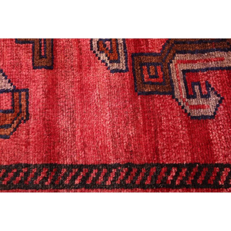 ECARPETGALLERY Hand-knotted Melis Vintage Red Wool Rug - 5'5 x 7'9