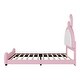 preview thumbnail 14 of 16, Twin Size Upholstered Platform Bed with Rabbit Shaped Headboard