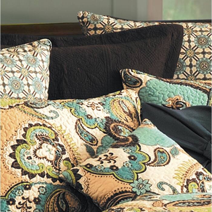 Kasbah Euro Sham - Brown - Euro Square
