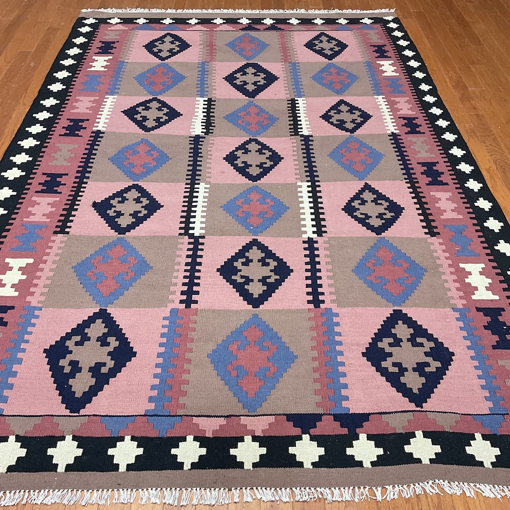 HERAT ORIENTAL Handmade Mimana Kilim - 6'6" x 9'6"