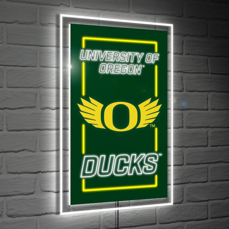 University of Oregon LED Lighted Sign - Yellow