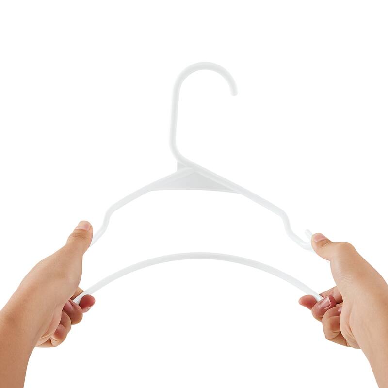 VECELO Plastic Adult Hangers Holds Up To 10 Lbs(25/50 Packs Option), Clothes Hangers