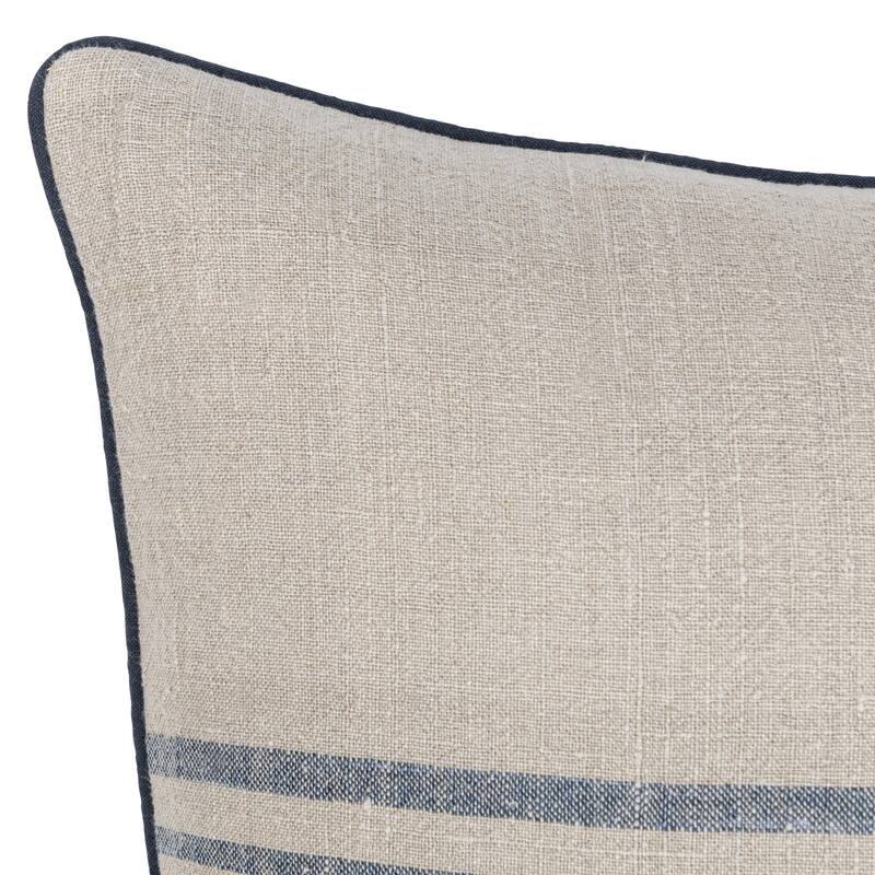 Villa by Classic Home Newport Linen Fabric Throw Pillow