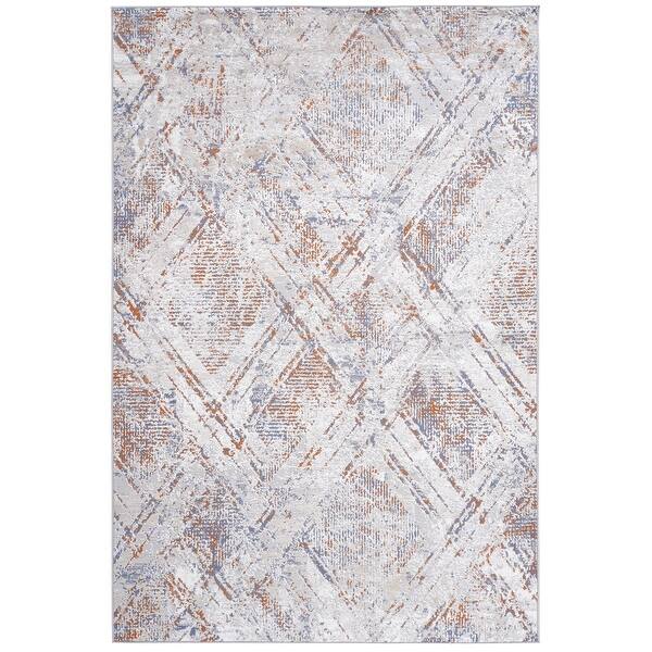 slide 2 of 7, LOOM & LUXE Burgundy/Blue Area Rugs for Living Room - 36" D x 24" W x 0.28" H