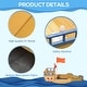 preview thumbnail 3 of 8, Wooden Kids Pirate Sandbox, Outdoor Sandboat with Bench Seats, Storage, Non-Woven Fabric Cloth for Backyard, Lawn