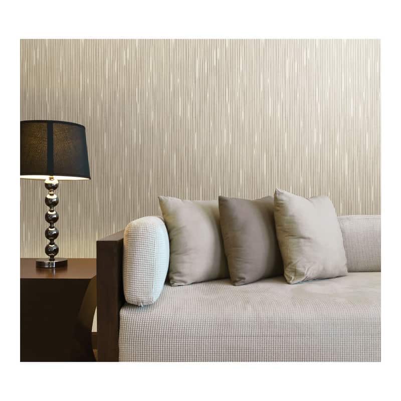 Decorline Pilar White Bark Texture Wallpaper - 20.5in x 396in x 0.025in