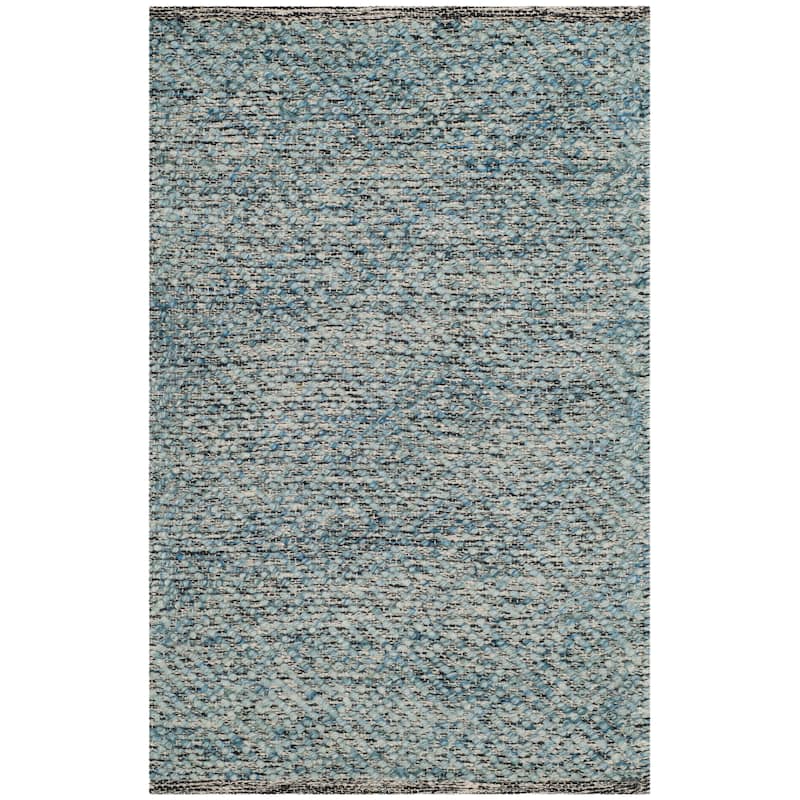 SAFAVIEH Handmade Natura Palmerina Wool Area Rug - 2' x 3' - Blue