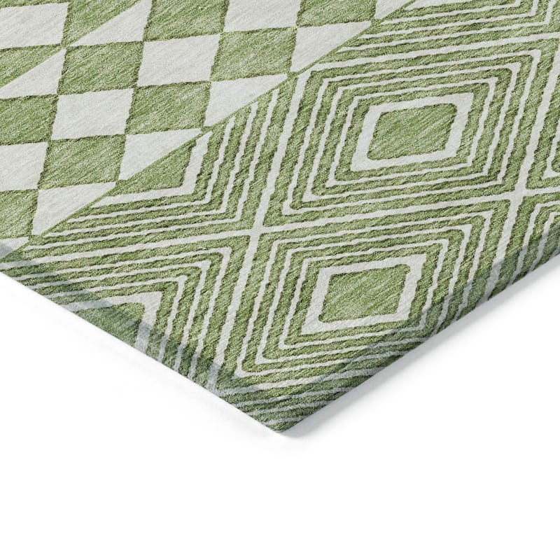 Machine Washable Indoor/ Outdoor Chantille Boho Moroccan Rug