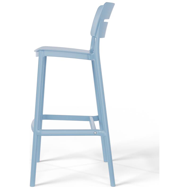 Frond and Form 29.5 Inch Outdoor Bar Stool (Set of 2)