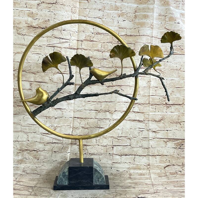Limited Edition Hot Cast Two Love Bird Bronze Sculpture Anniversary Gift Statue