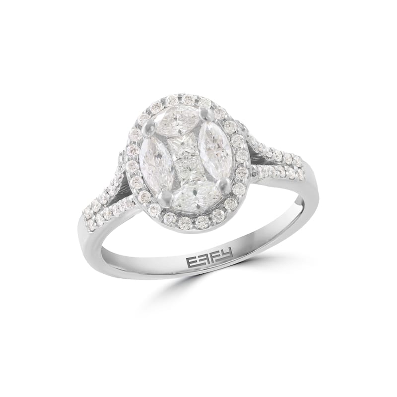 Effy Women's 14K White Gold Diamond Ring