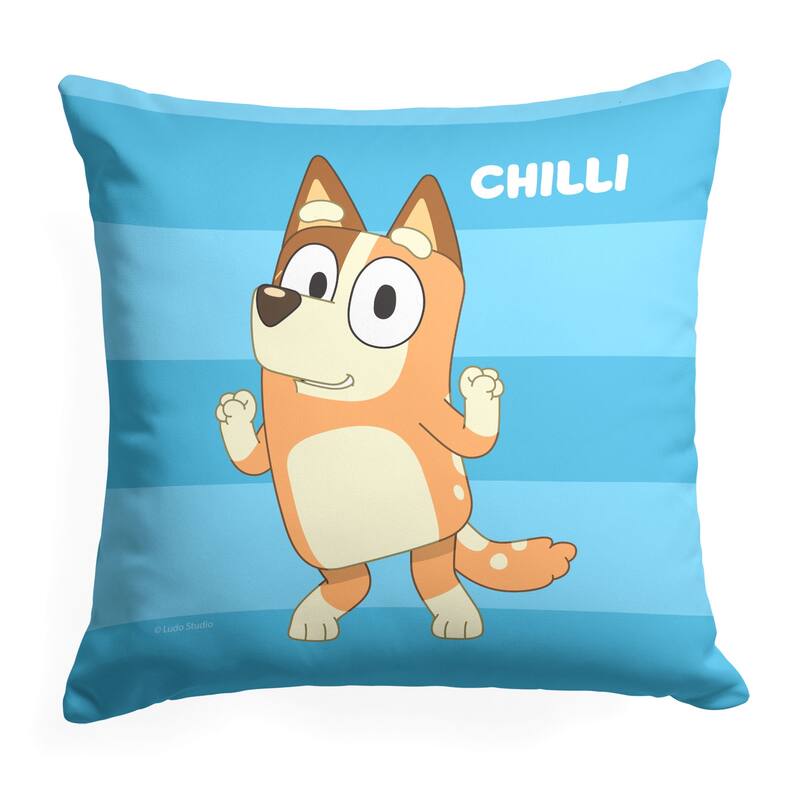 Bluey Roll Call Chilli 18 Inch Throw Pillow