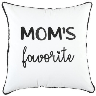 Black and White Moms Favorite Modern Throw Pillow - Bed Bath & Beyond