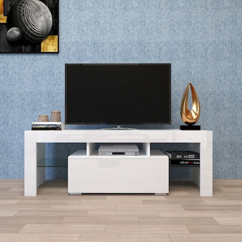 Entertainment TV Stand TV Base with LED Light TV Cabinet