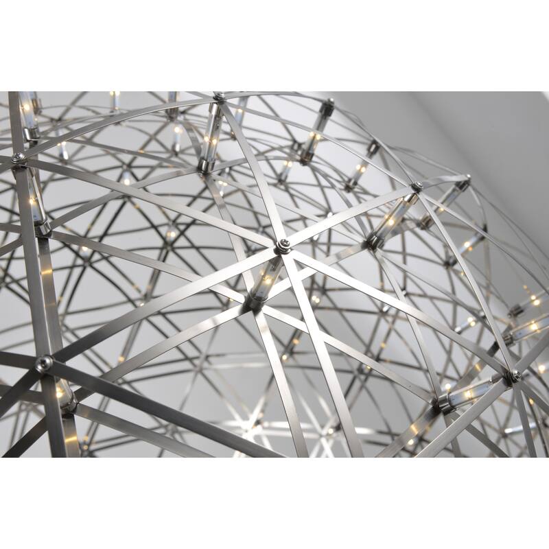 252-Light Satin Nickel Stainless Steel LED Chandelier