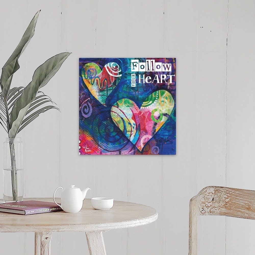 Shop Follow Your Heart Canvas Wall Art Free Shipping Today
