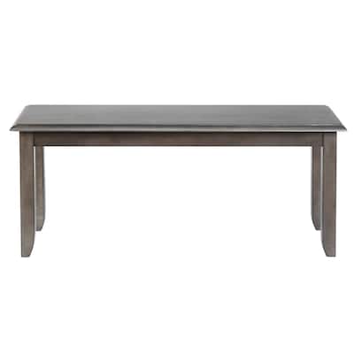 Wooden Dining Bench - 42" - Gray