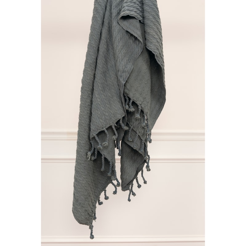 Rizzy Home Cable Knit Throw, 50" x 60"