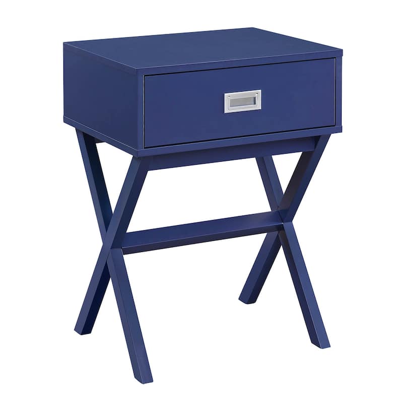 End Table with Spacious Drawer and Wide Surface, Modern Storage Side Table for Lamps, Décor and Everyday Living Room Use - 15.75