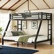 preview thumbnail 1 of 24, 2 Side Ladder Metal Bunk Bed with Under Bed Storage, TwinXL/FullXL over Queen Twin XL