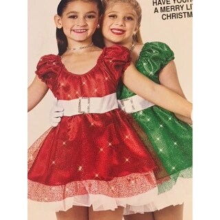 Shop Christmas Dance Costume Red Dress Pageant Overstock 23024049
