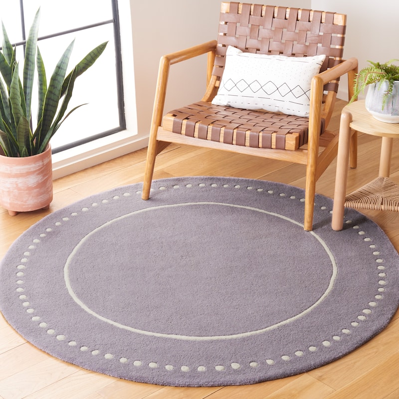 SAFAVIEH Handmade Bella Mitana Dotted Border Wool Rug