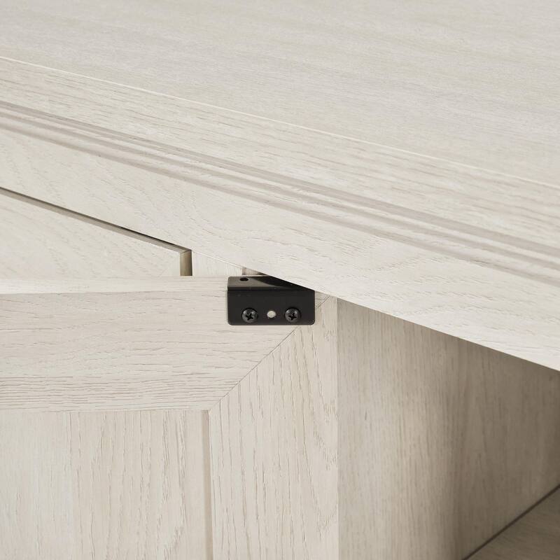 72 Inch Sideboard with Storage Cabinets, Minimalist TV Stand for Living Room, Entryway & Pantry, Dark Walnut