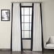 preview thumbnail 1 of 24, Exclusive Fabrics Modern Color block Cotton Vertical Pleated Curtain (1 Panel) - Luxury Home Decor curtains