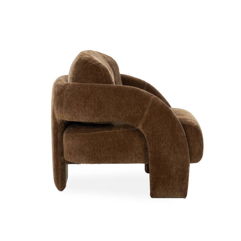 Classic Home Salino Upholstered Fabric Lounge Accent Chair