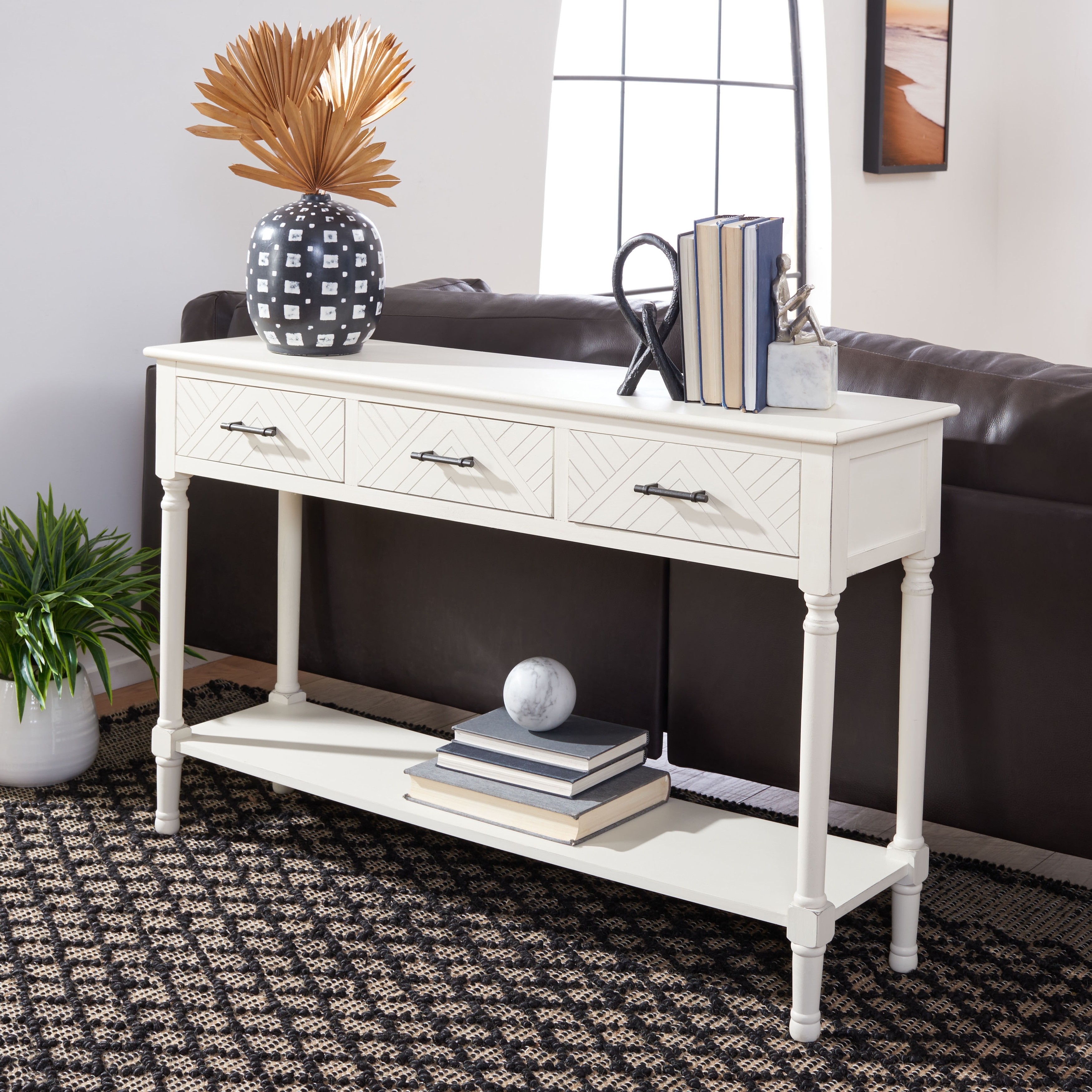 Safavieh white console table top