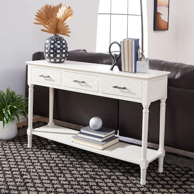 SAFAVIEH Peyton 3-Drawer Bottom Shelf Console Table - 47.3" W x 13" L x 29.5" H