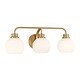 preview thumbnail 10 of 19, Bellevue SHBF93290 3 Light 24" Wide Vanity Light with Opal Glass