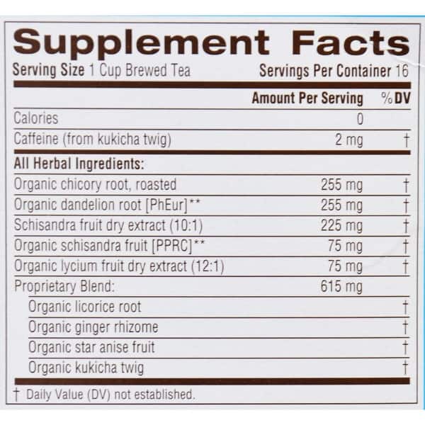 Traditional Medicinals Everyday Detox Herbal Tea 16 Tea Bags Bed