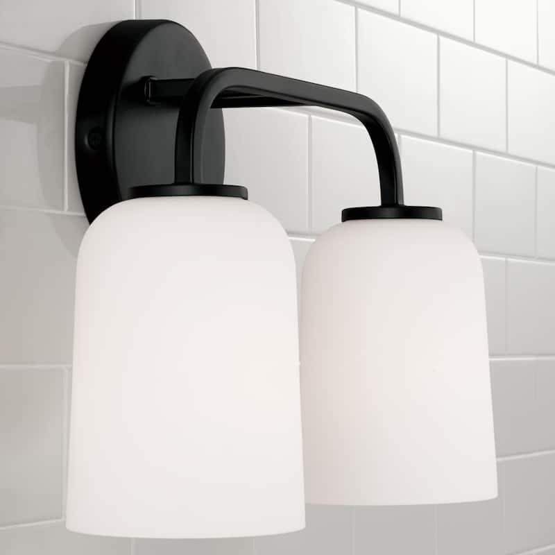 Lawson 2-light Bath/ Vanity Fixture w/ Soft White Glass
